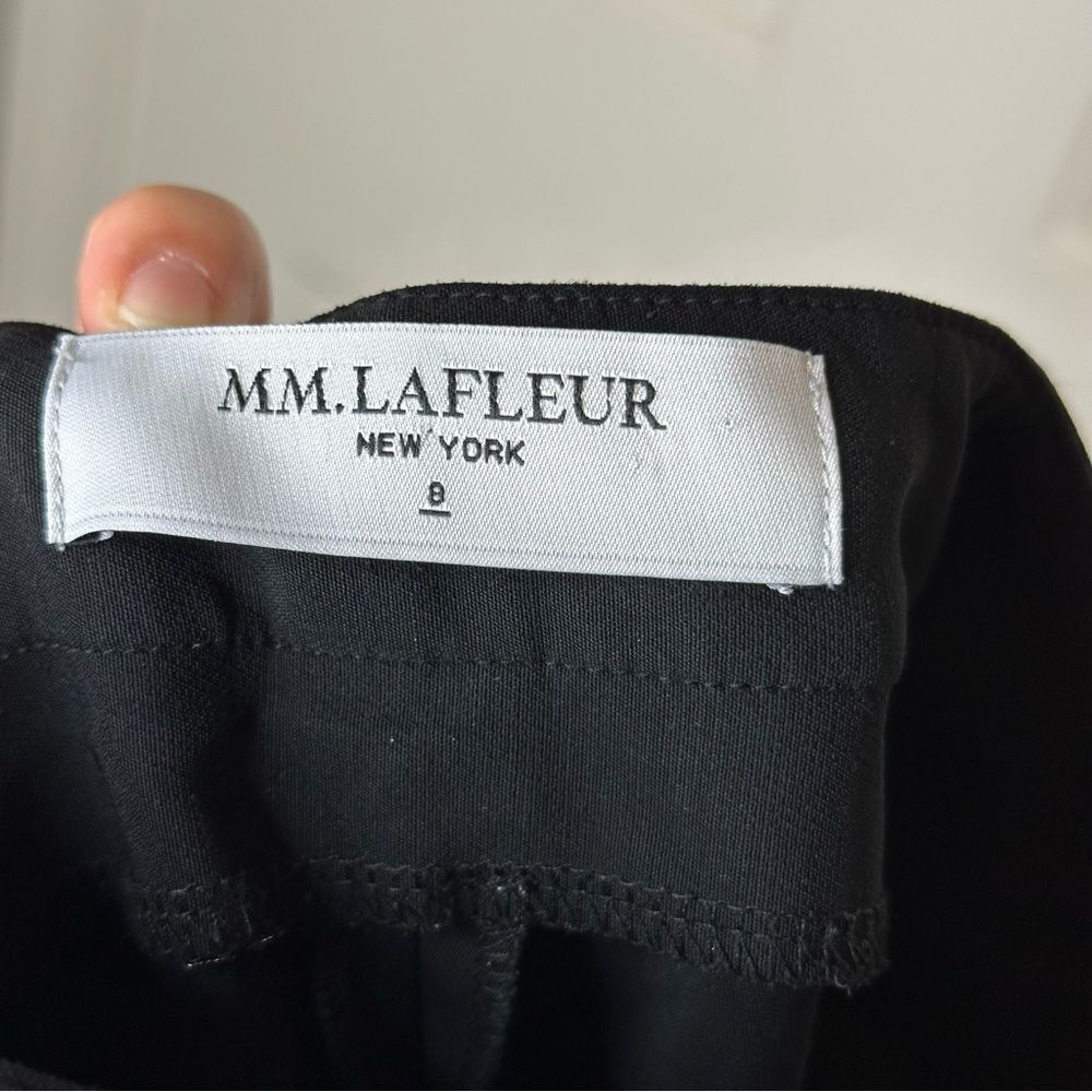 M.M.Lafleur Black Eco Power Stretch Kick Flare Foster Pant Sz 8 Office Corporate - Picture 9 of 10